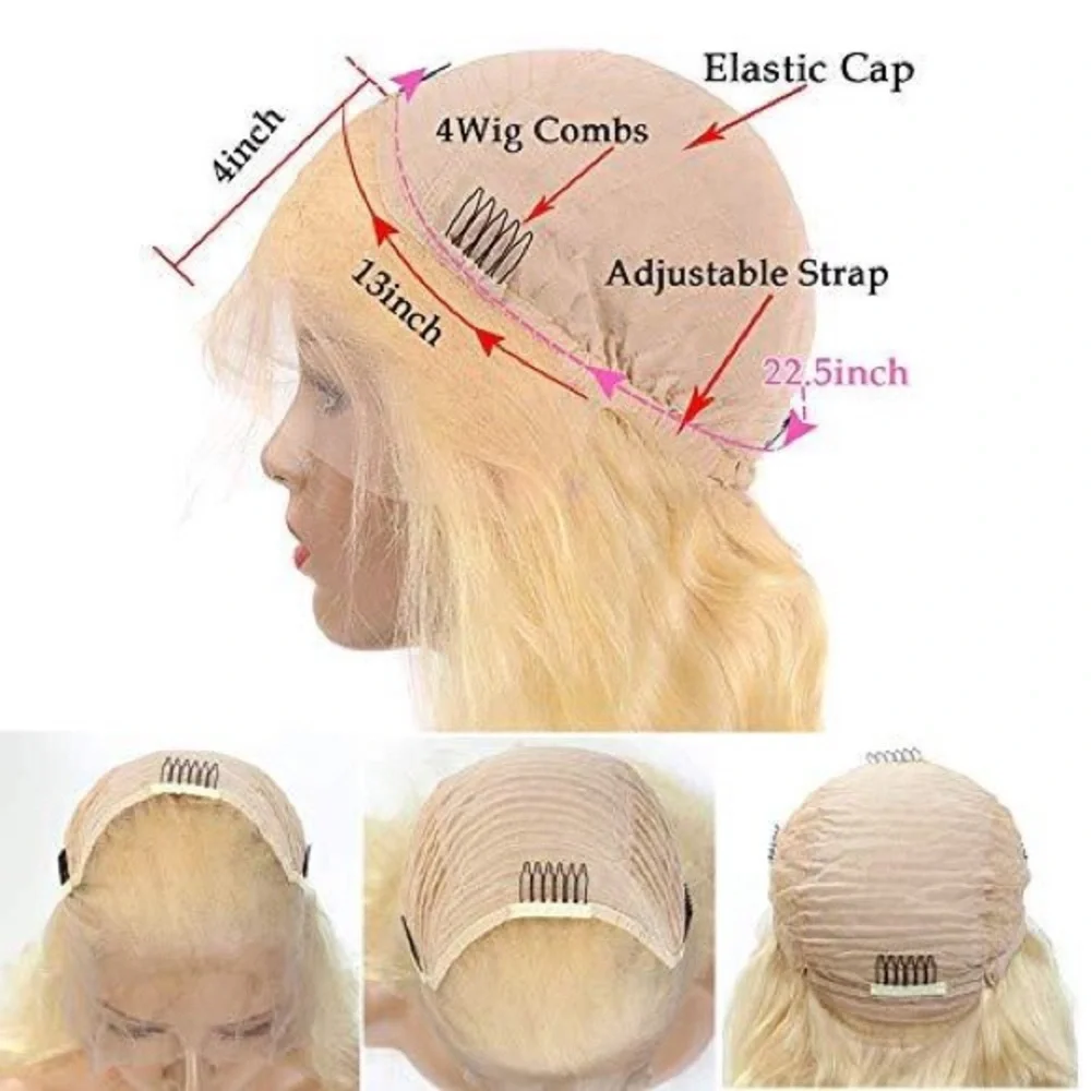 613 Blonde Body Wave Lace Frontal Wig